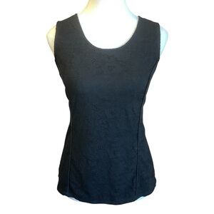 Kenneth Cole Select Black Floral Lace Sleeveless Blouse/ Size S